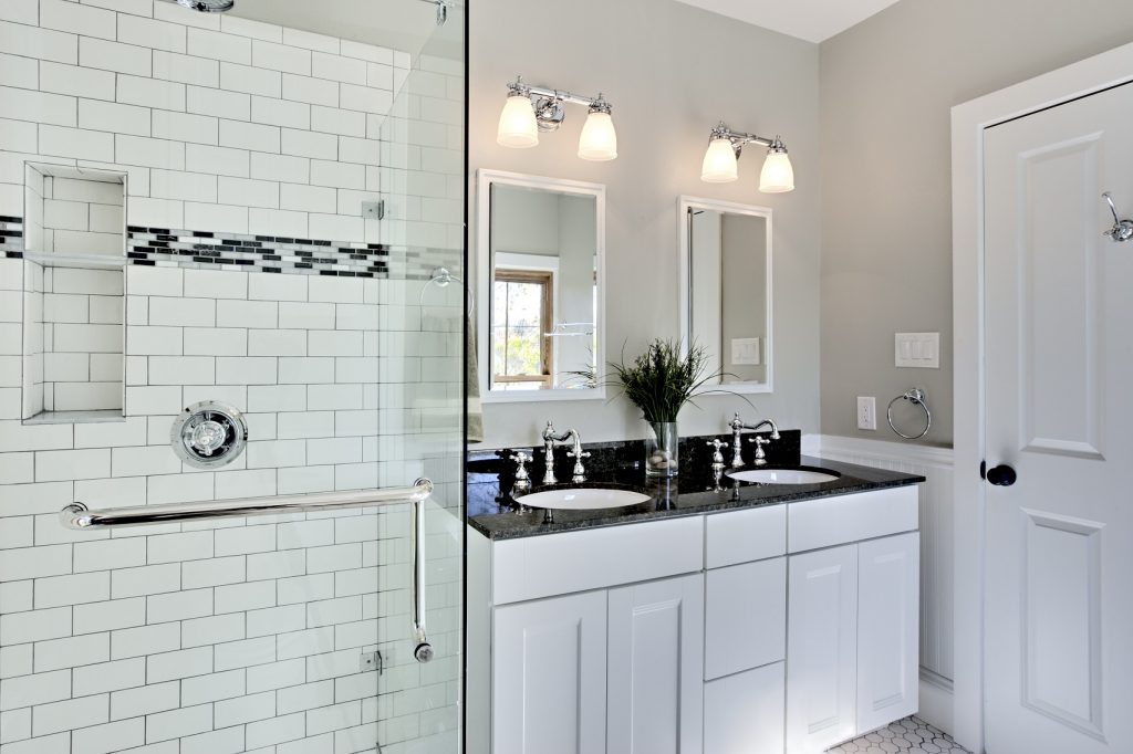 Bright White Remodel Bathroom